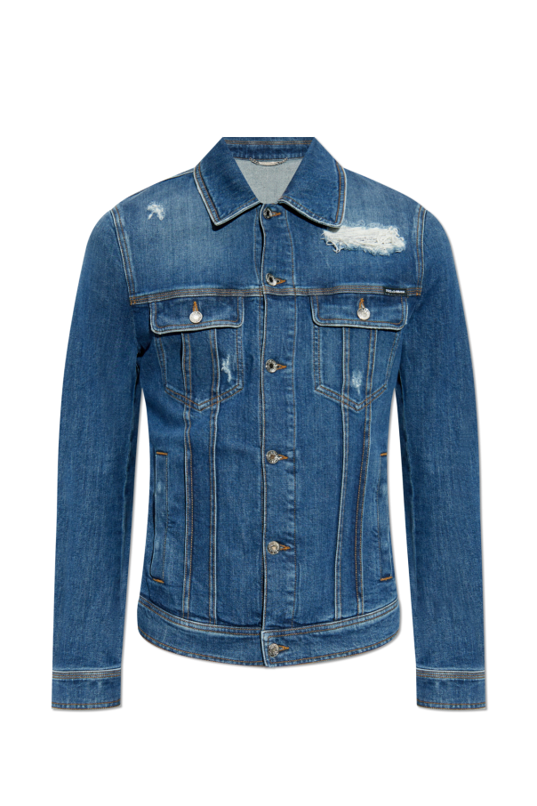 DOLCE & GABBANA デニムジャケット 38 Dolce & Gabbana Denim jacket with vintage effect | Men's